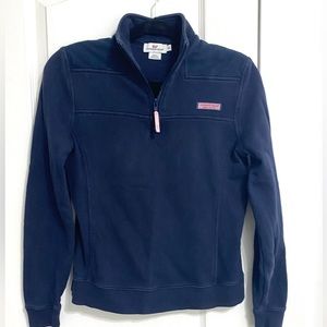 Vineyard Vines‎ Women’s Navy Blue Shep Shirt Quarter Zip Pullover, Sz XS